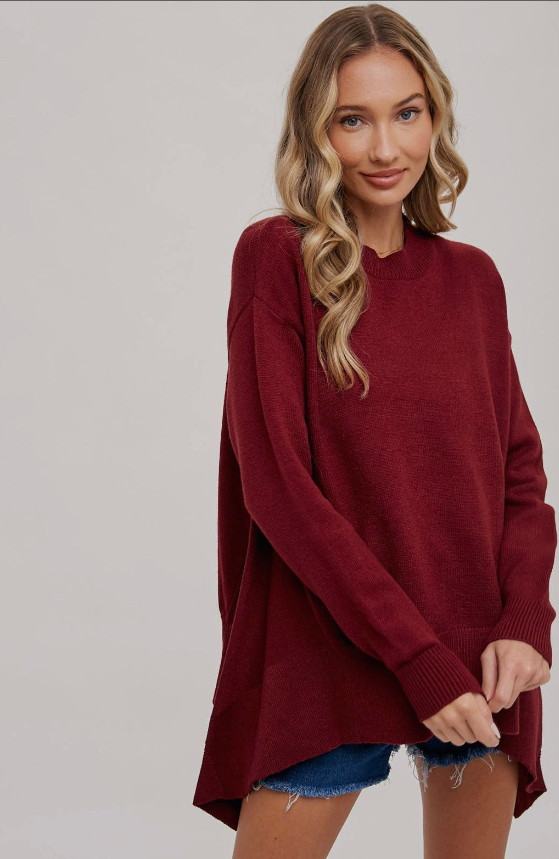 Maroon Cozy Sweater
