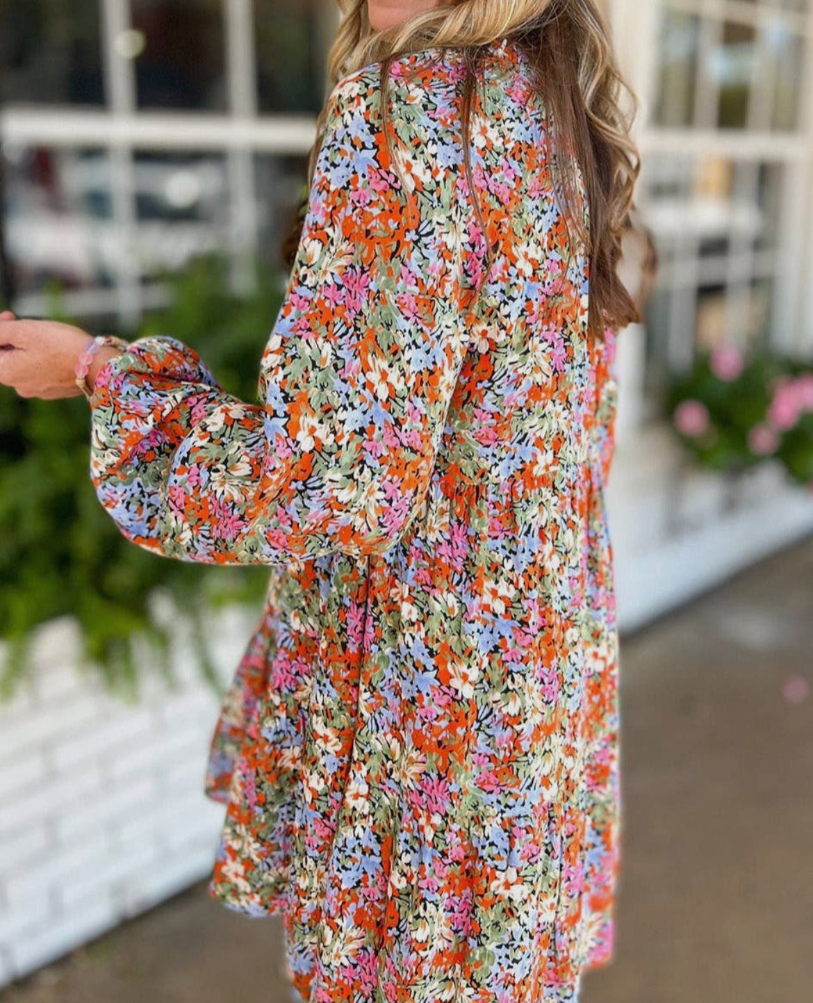 Multifloral Mini Dress