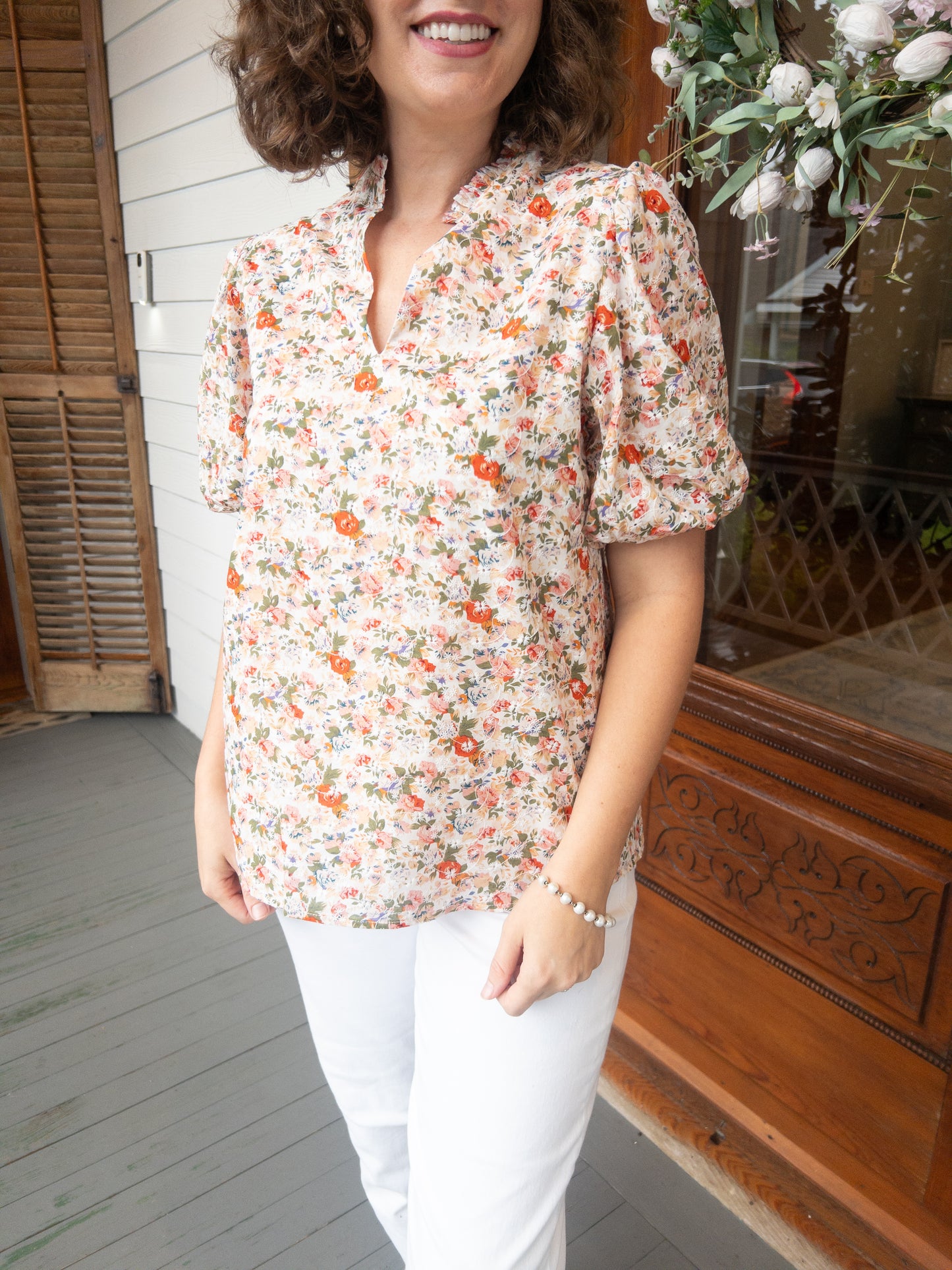 Fall floral top