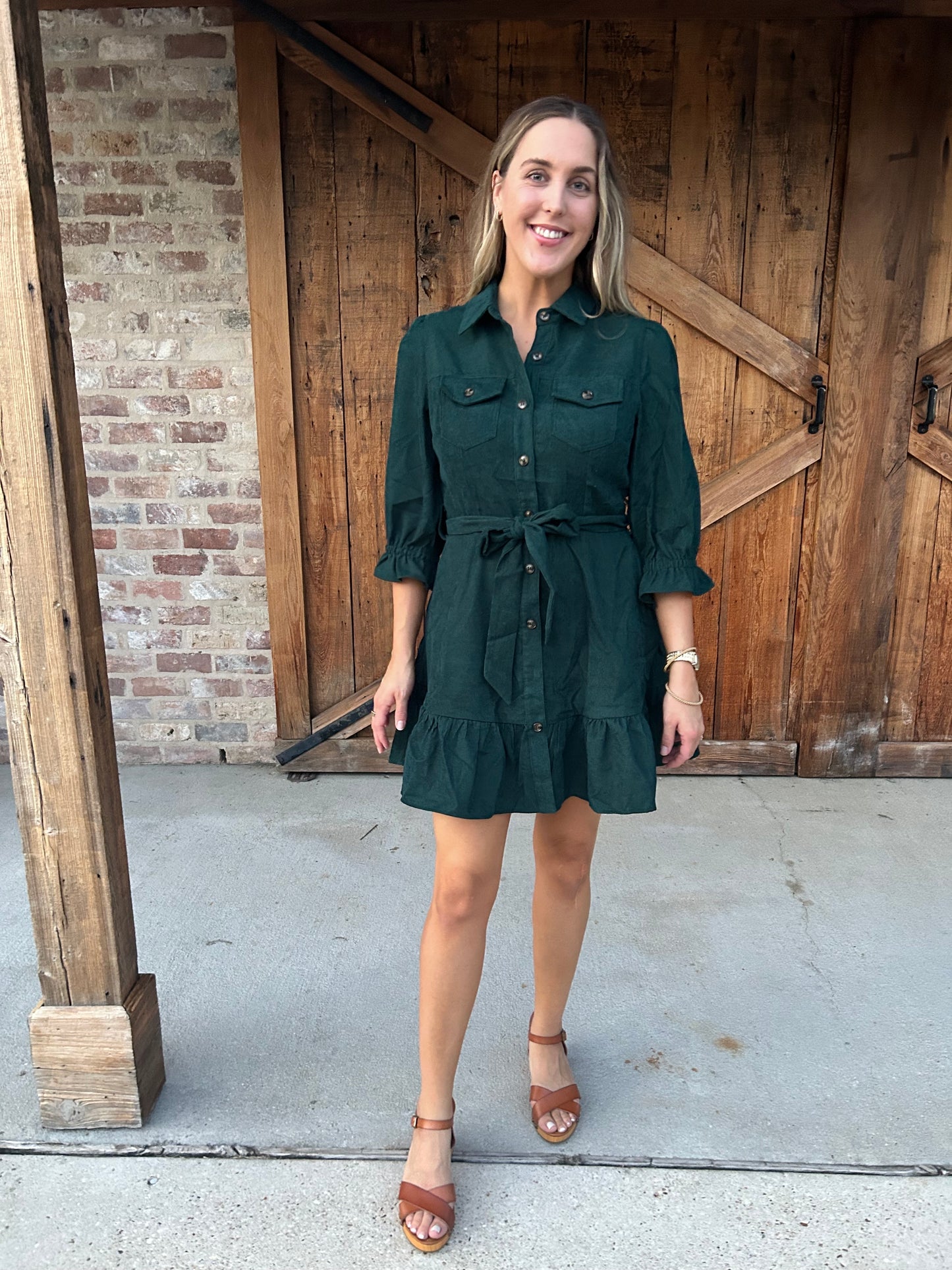 Hunter Green Dress