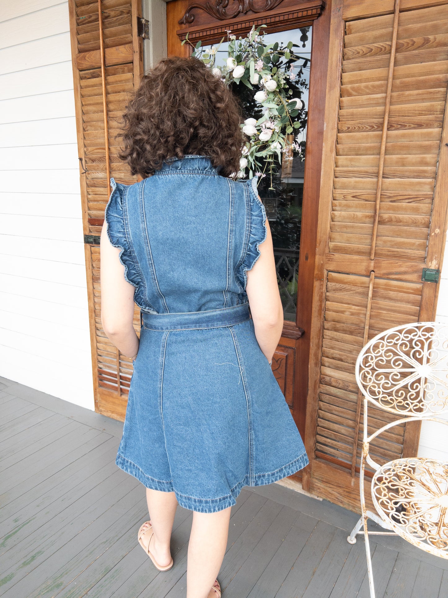 Denim Ruffle Mini
