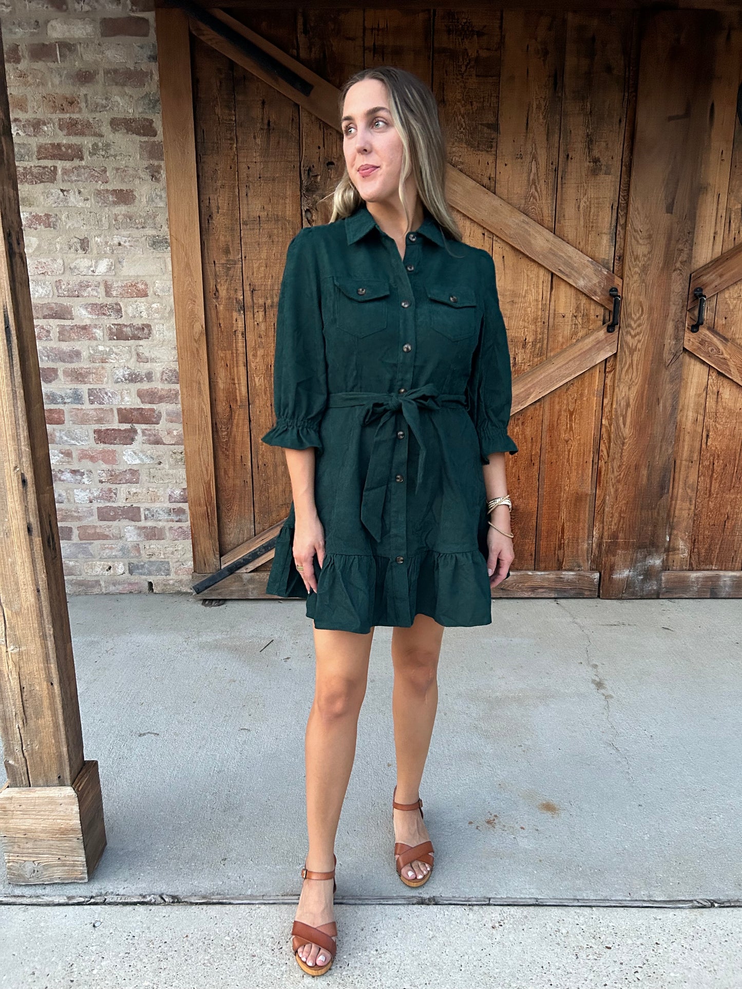 Hunter Green Dress
