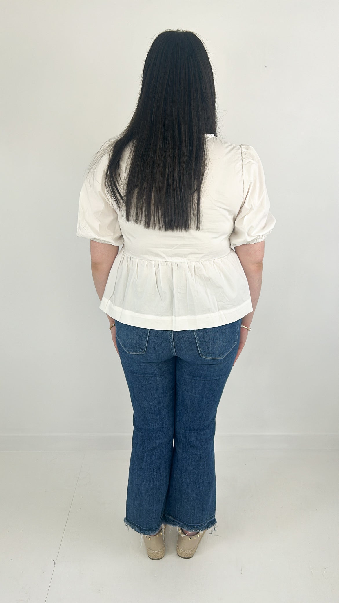 Classic White Tie Top