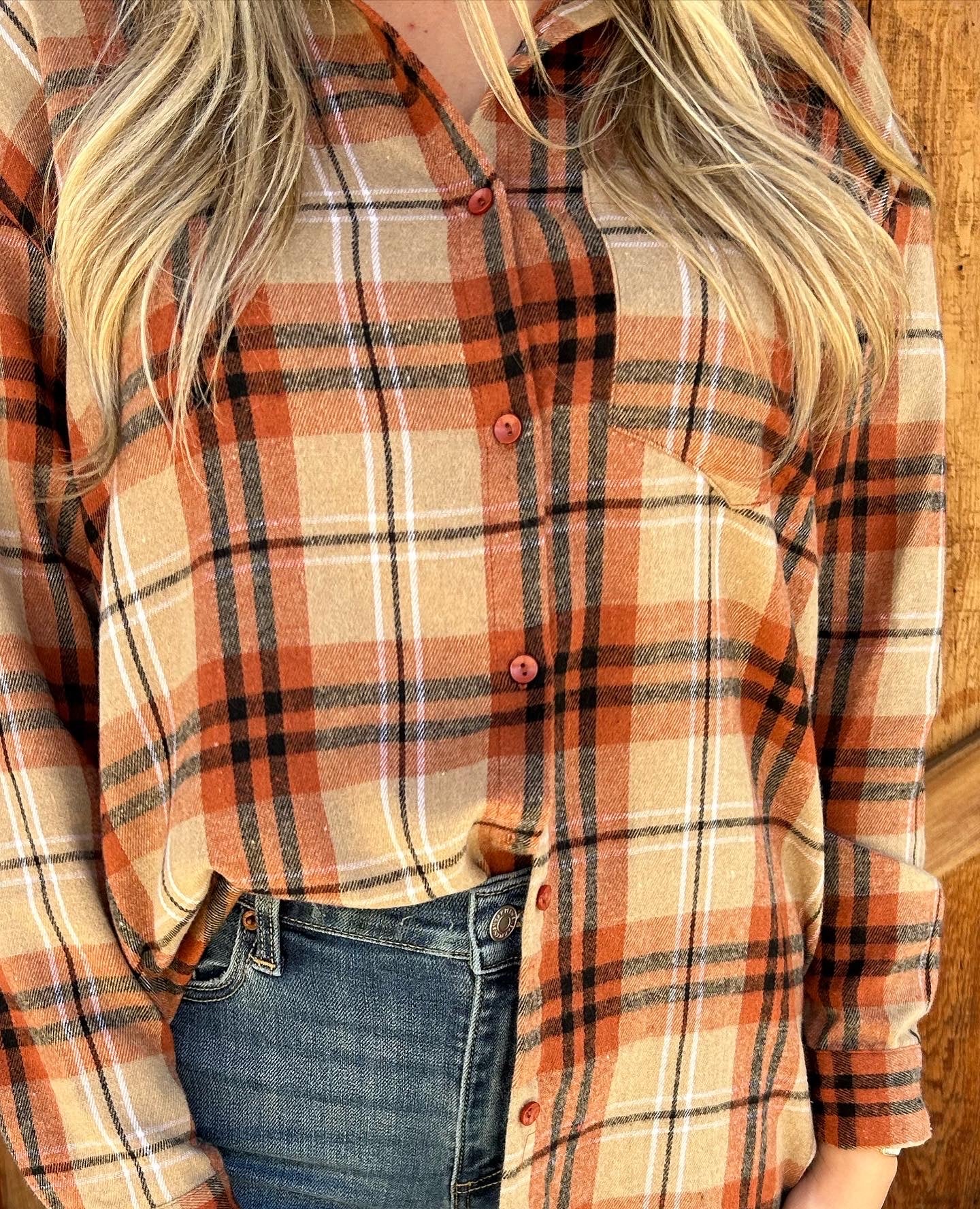 Pumpkin patch plaid