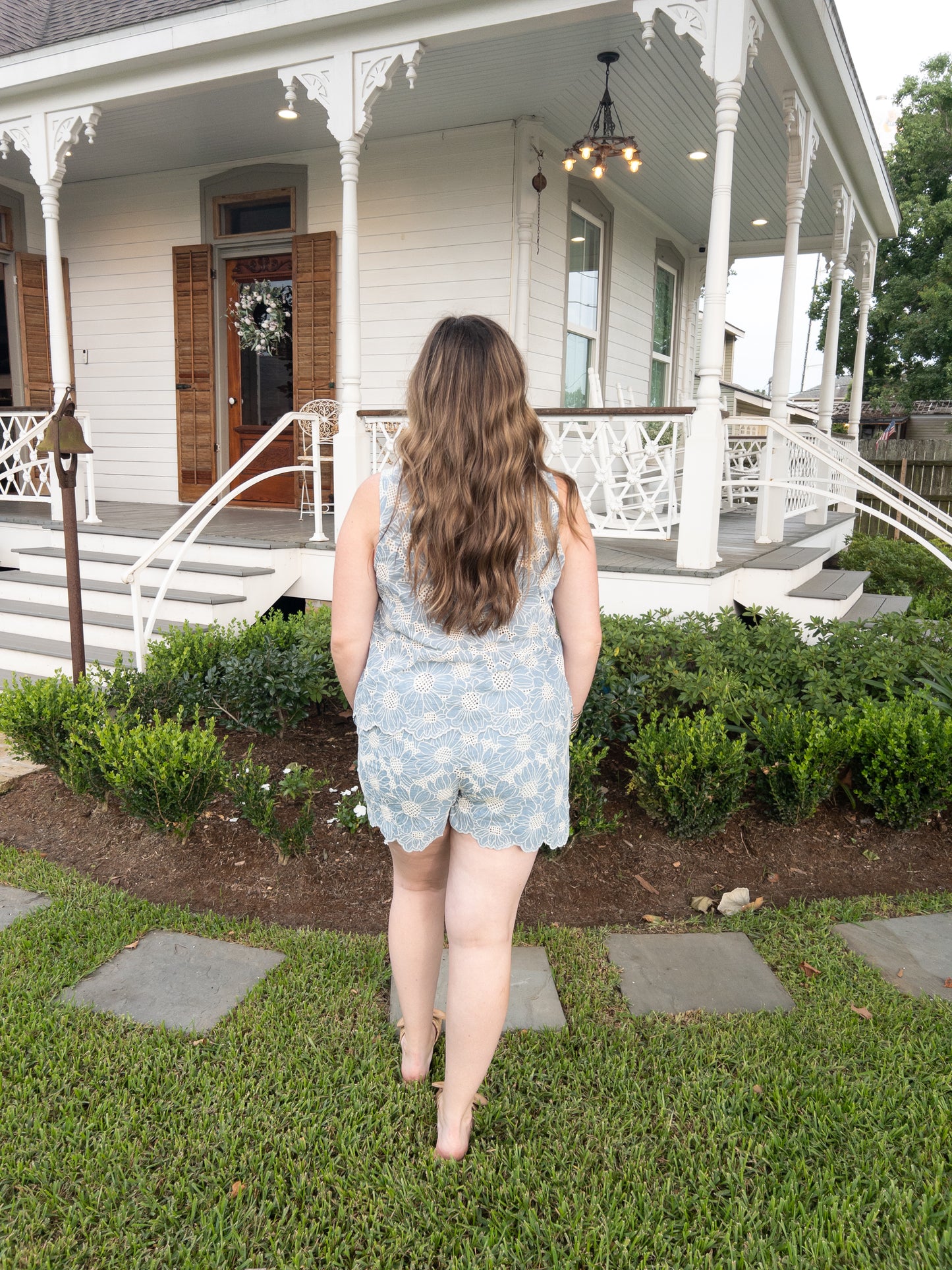 Blue Eyelet Set