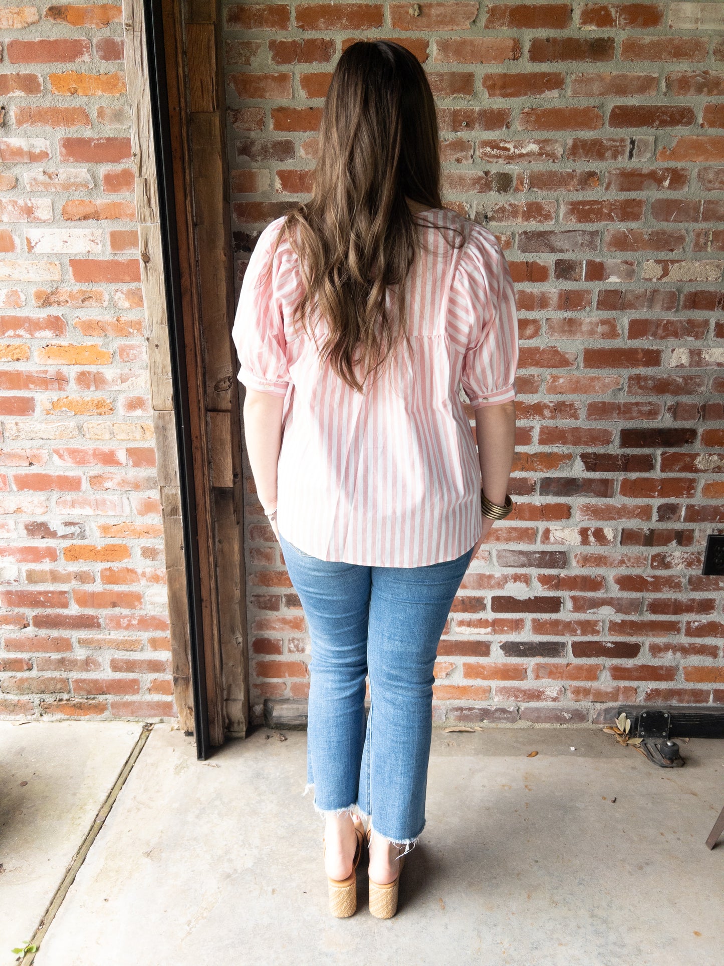 Pink Stripe Blouse