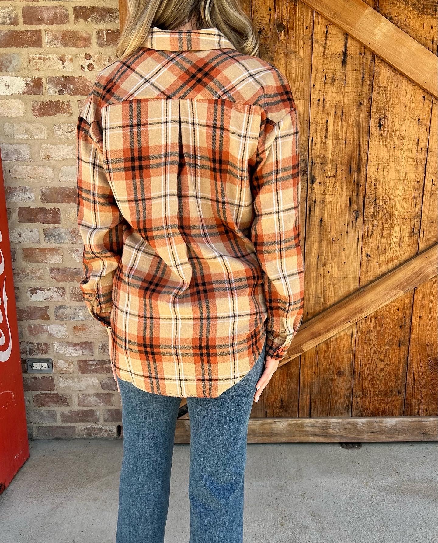 Pumpkin patch plaid