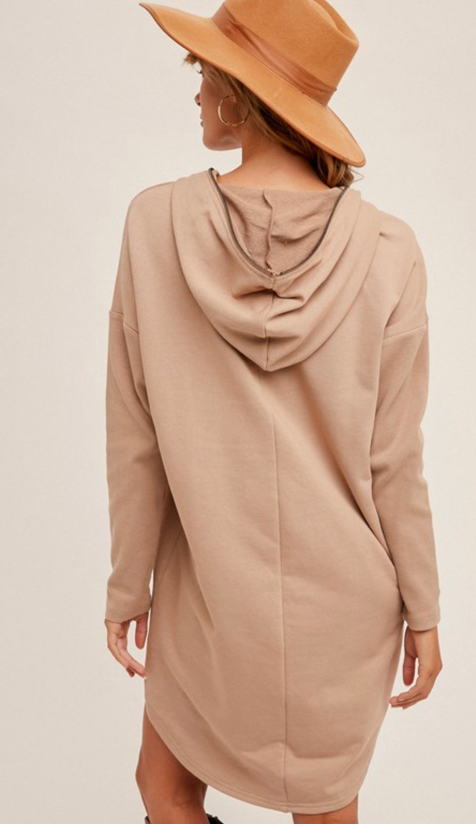 Zip Up Hooded Dress