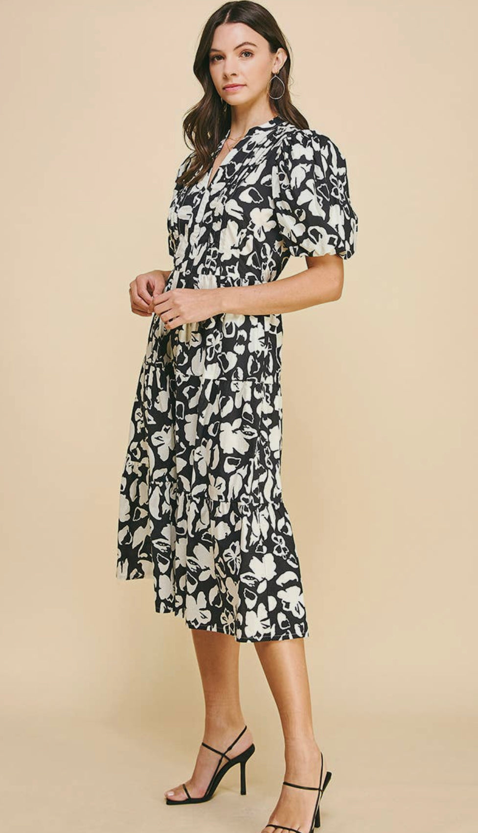 Black & White Floral Dress