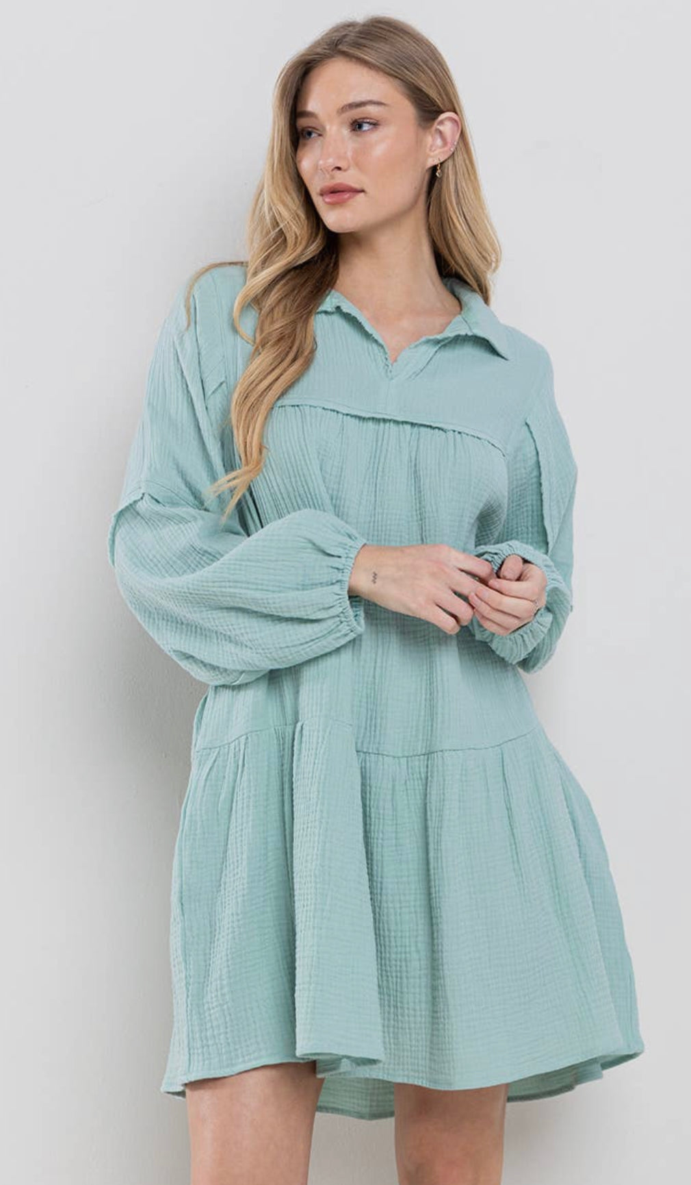 Mint Gauze Dress