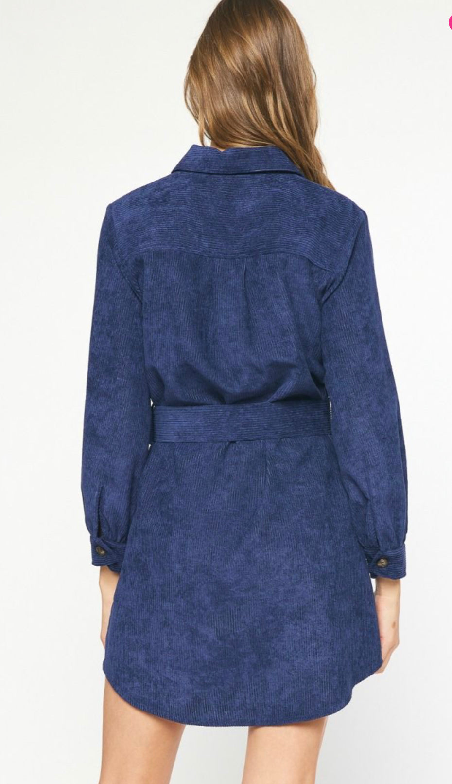 Midnight Corduroy Dress