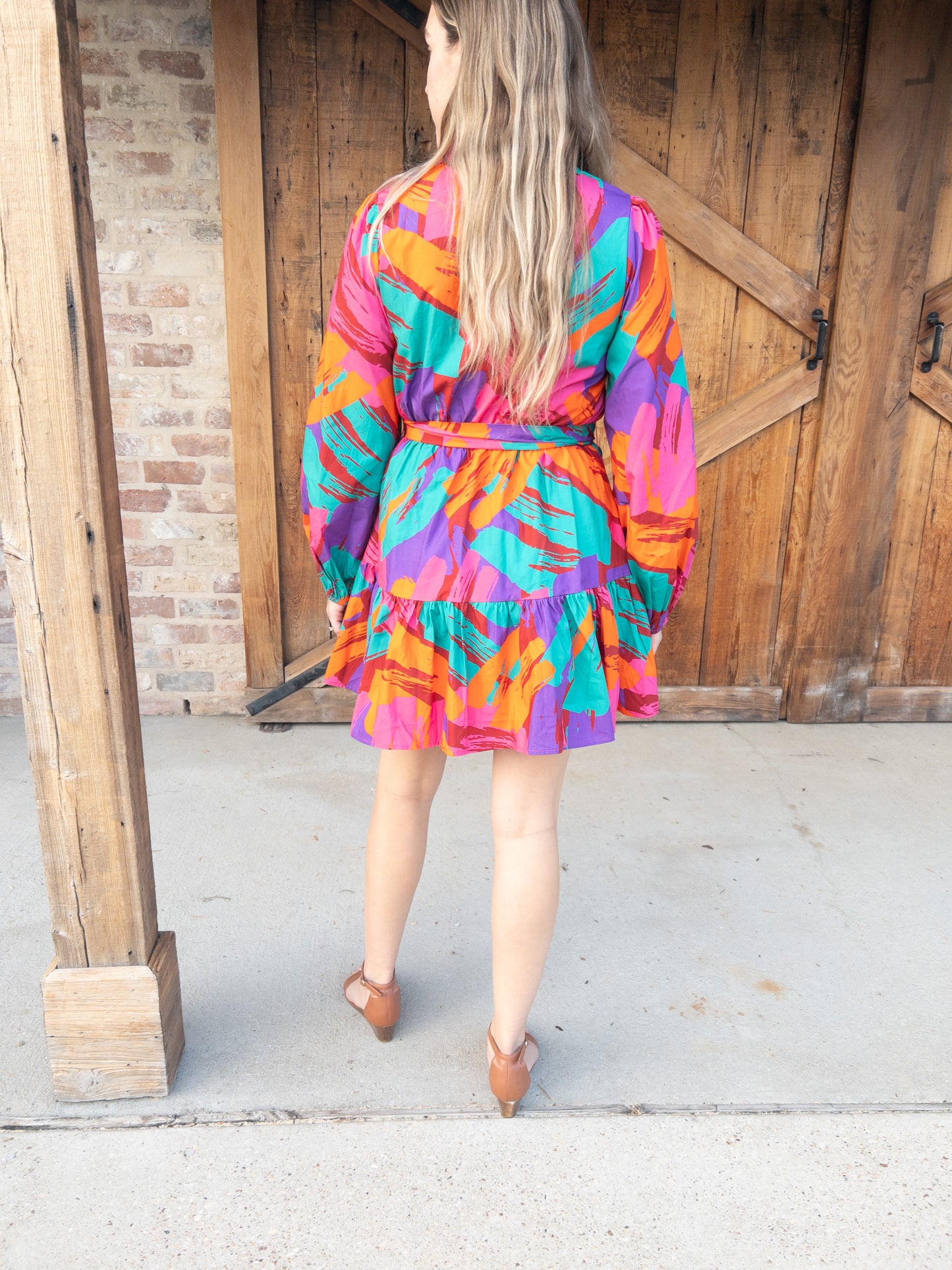 Multicolor Print Dress