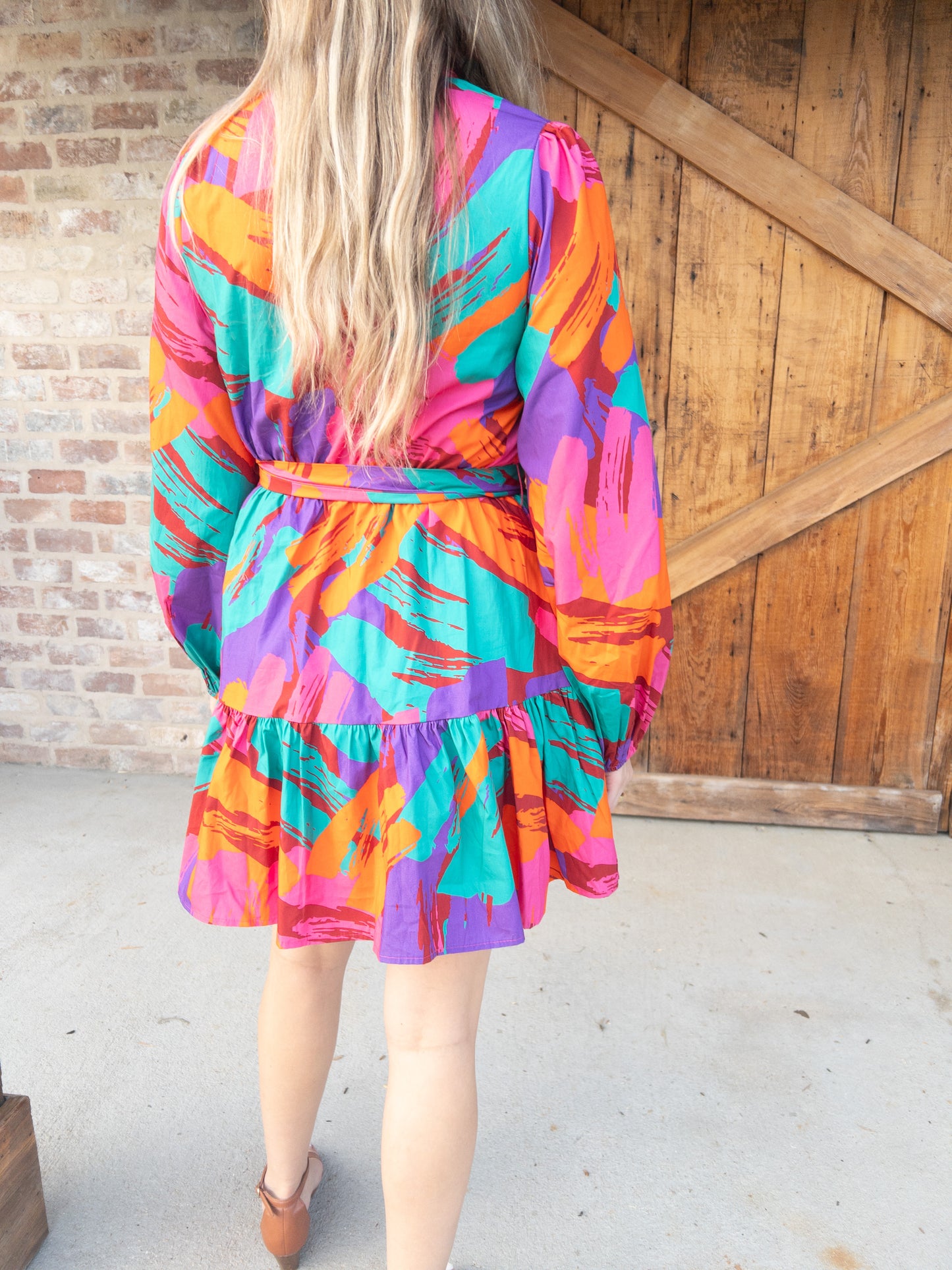 Multicolor Print Dress