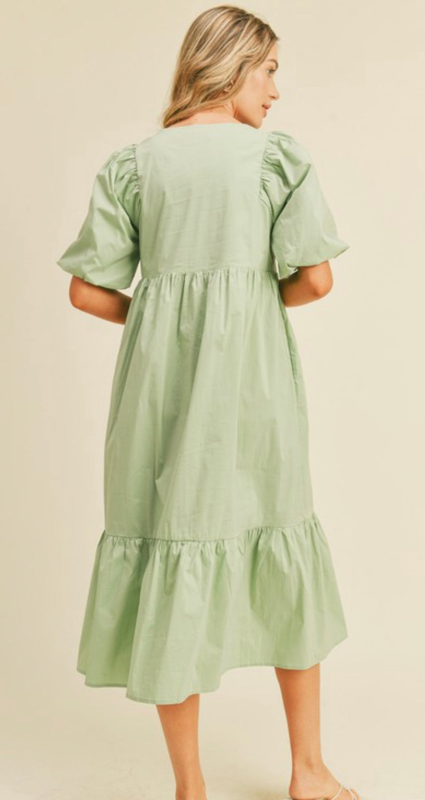 Light green Midi Dress