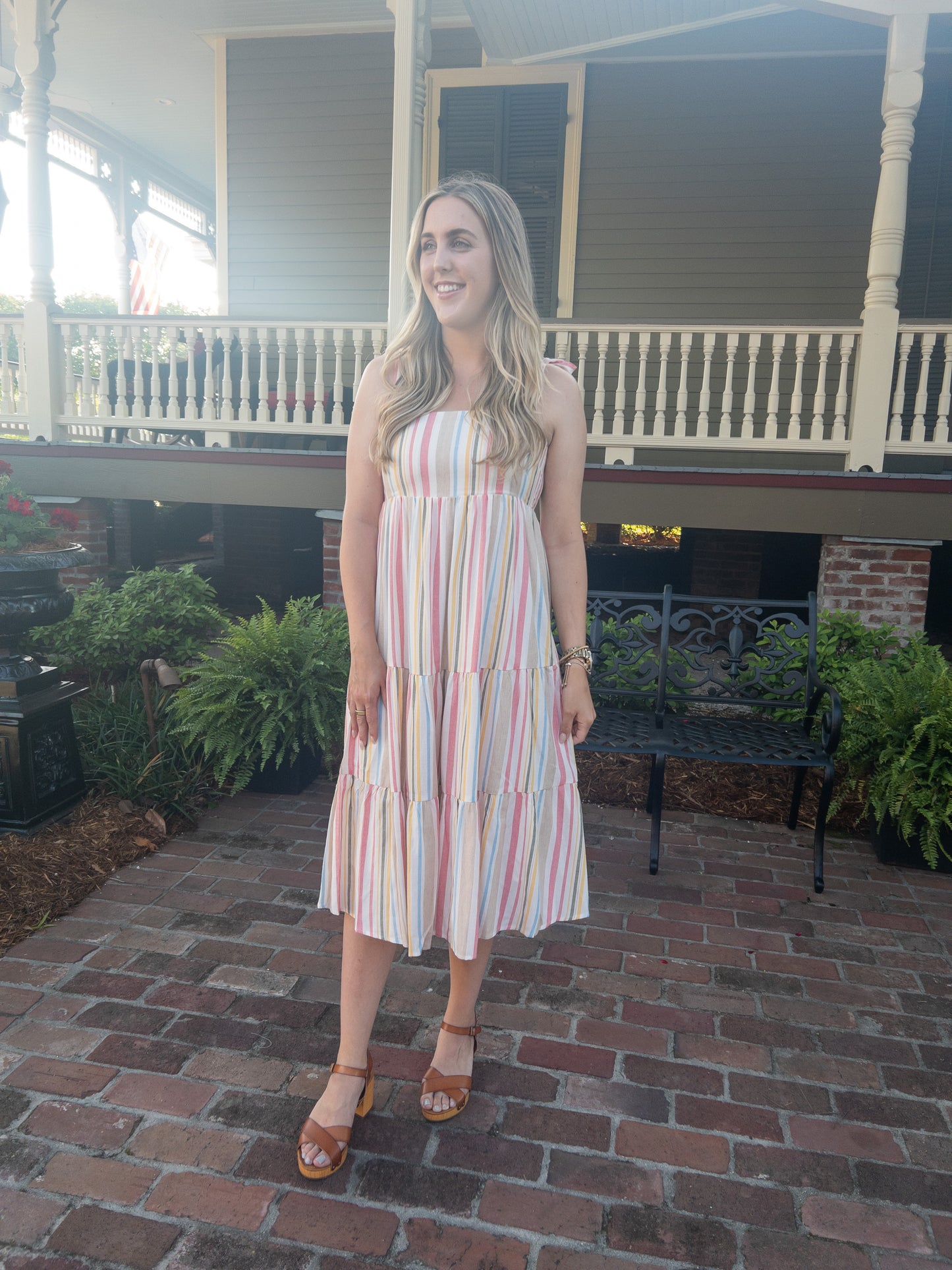 Pink & Olive Summer Dress