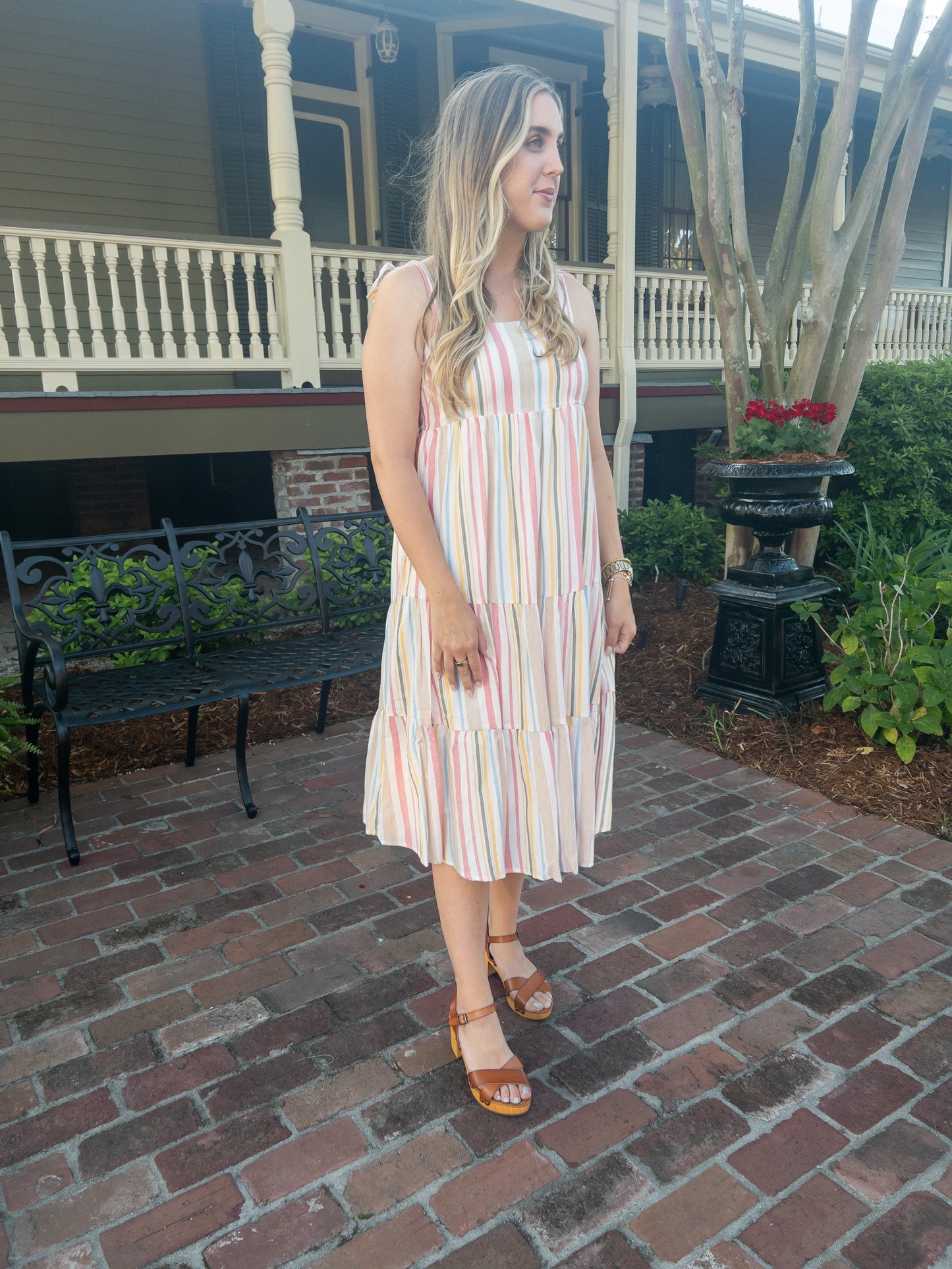 Pink & Olive Summer Dress