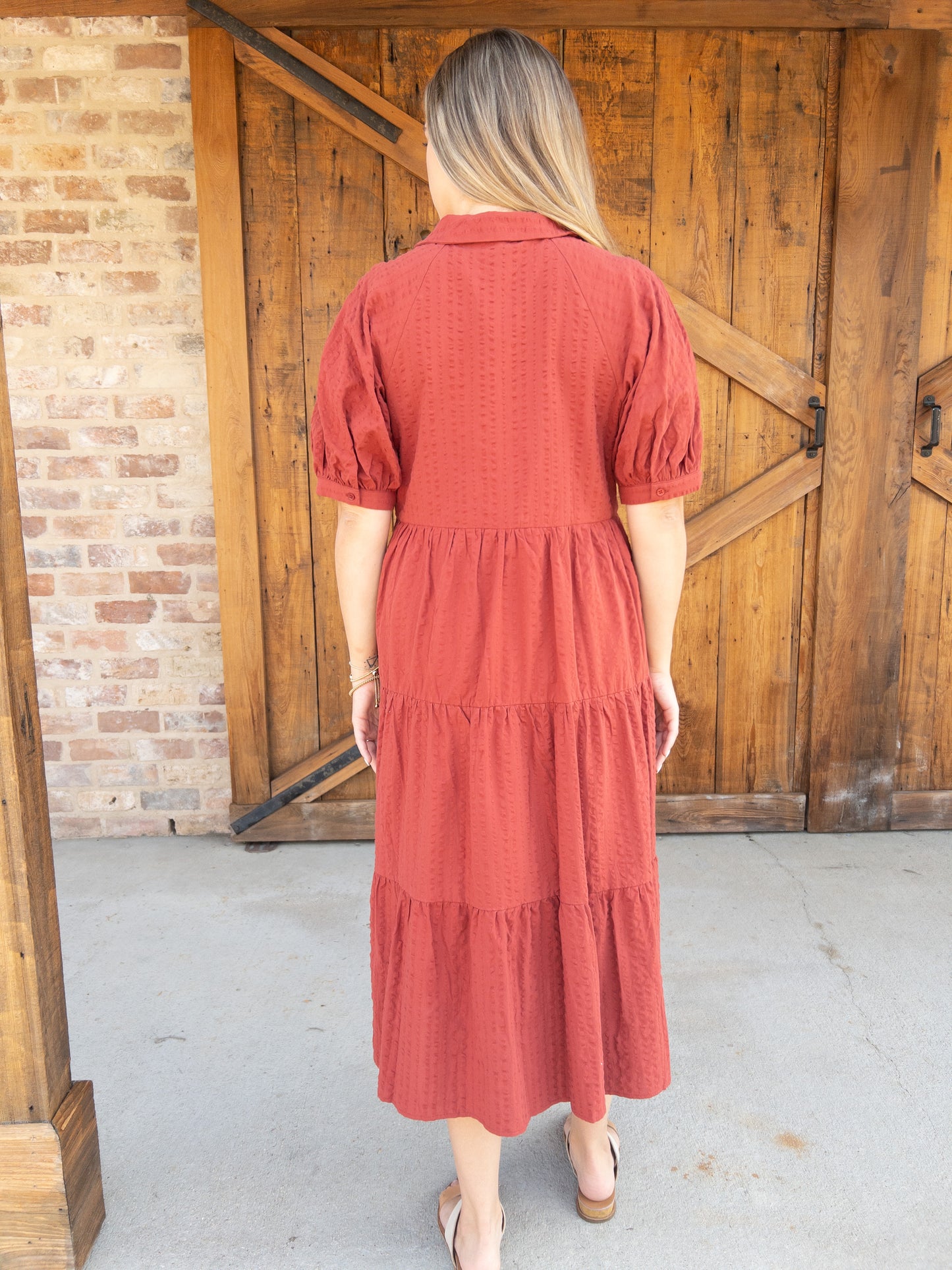Red Tiered Dress