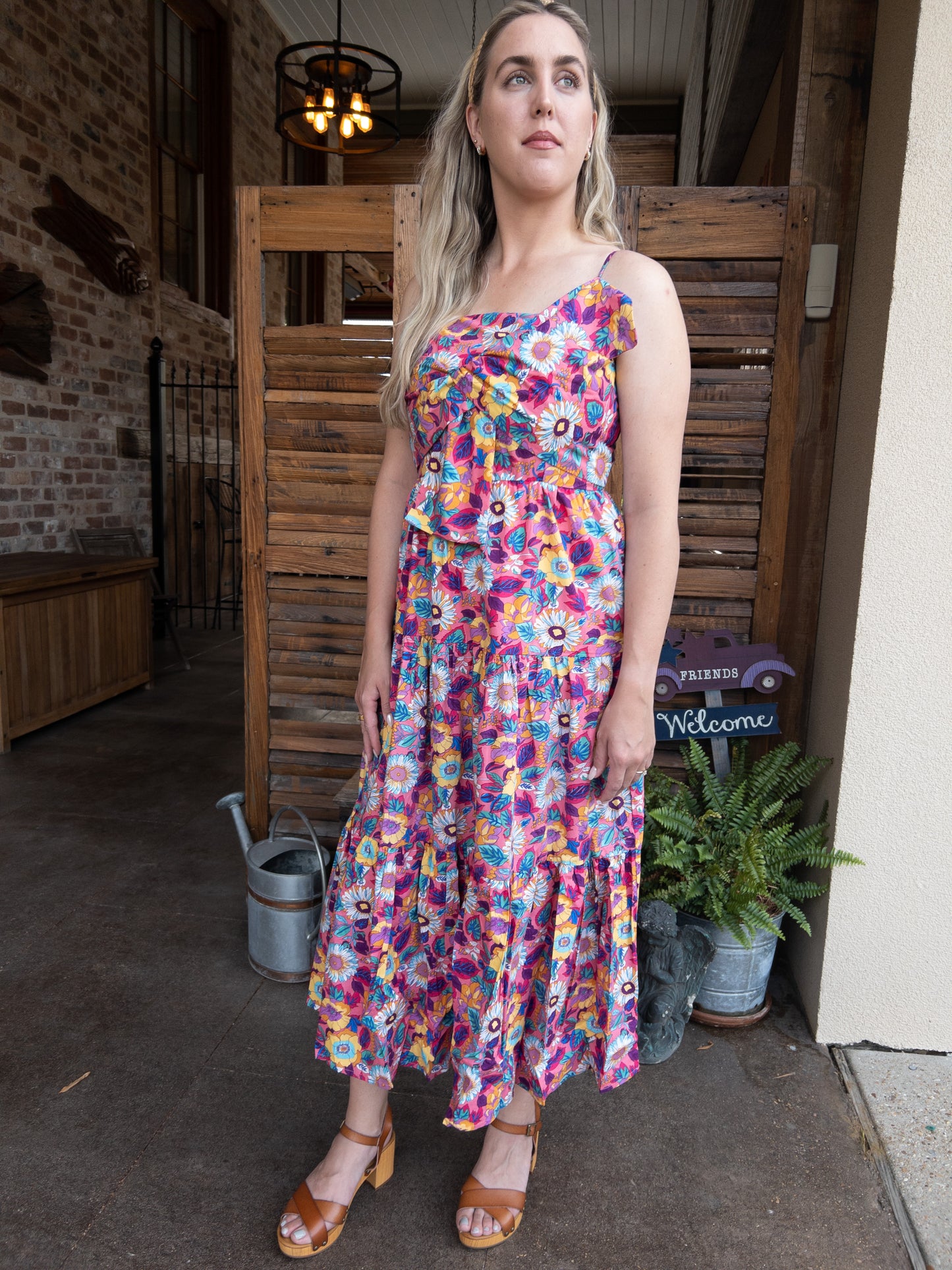 Floral Poplin Tie Dress