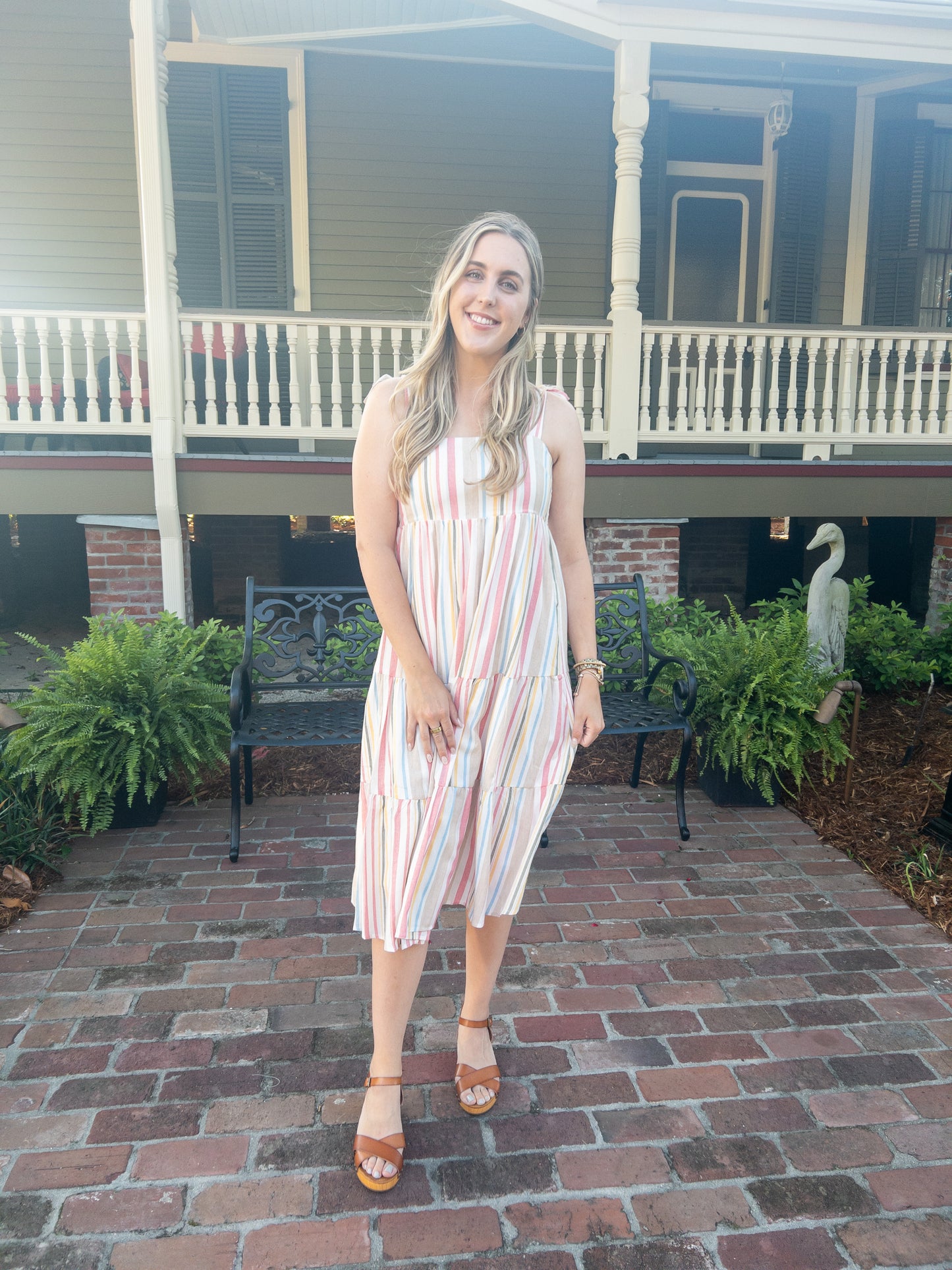 Pink & Olive Summer Dress