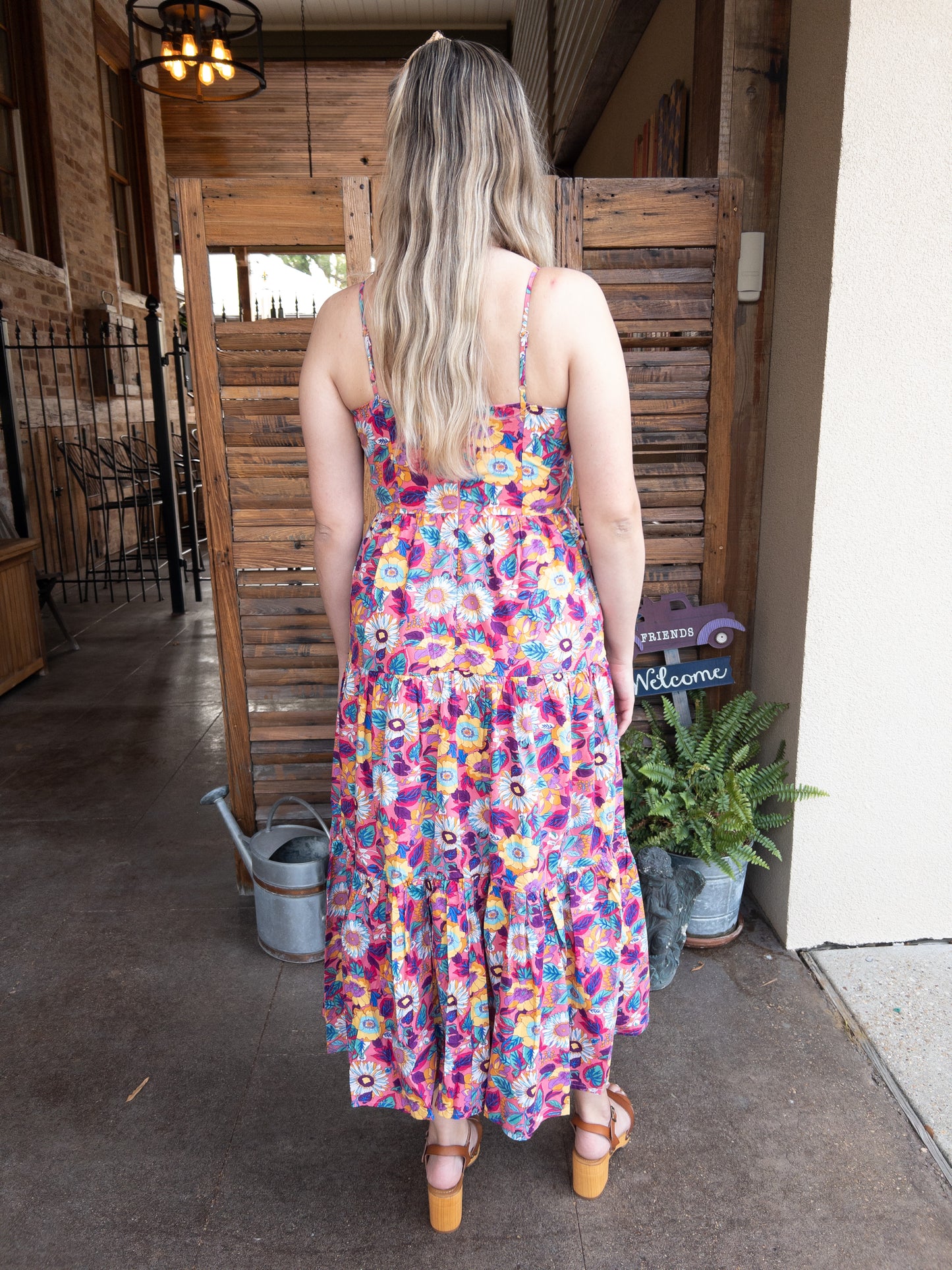 Floral Poplin Tie Dress