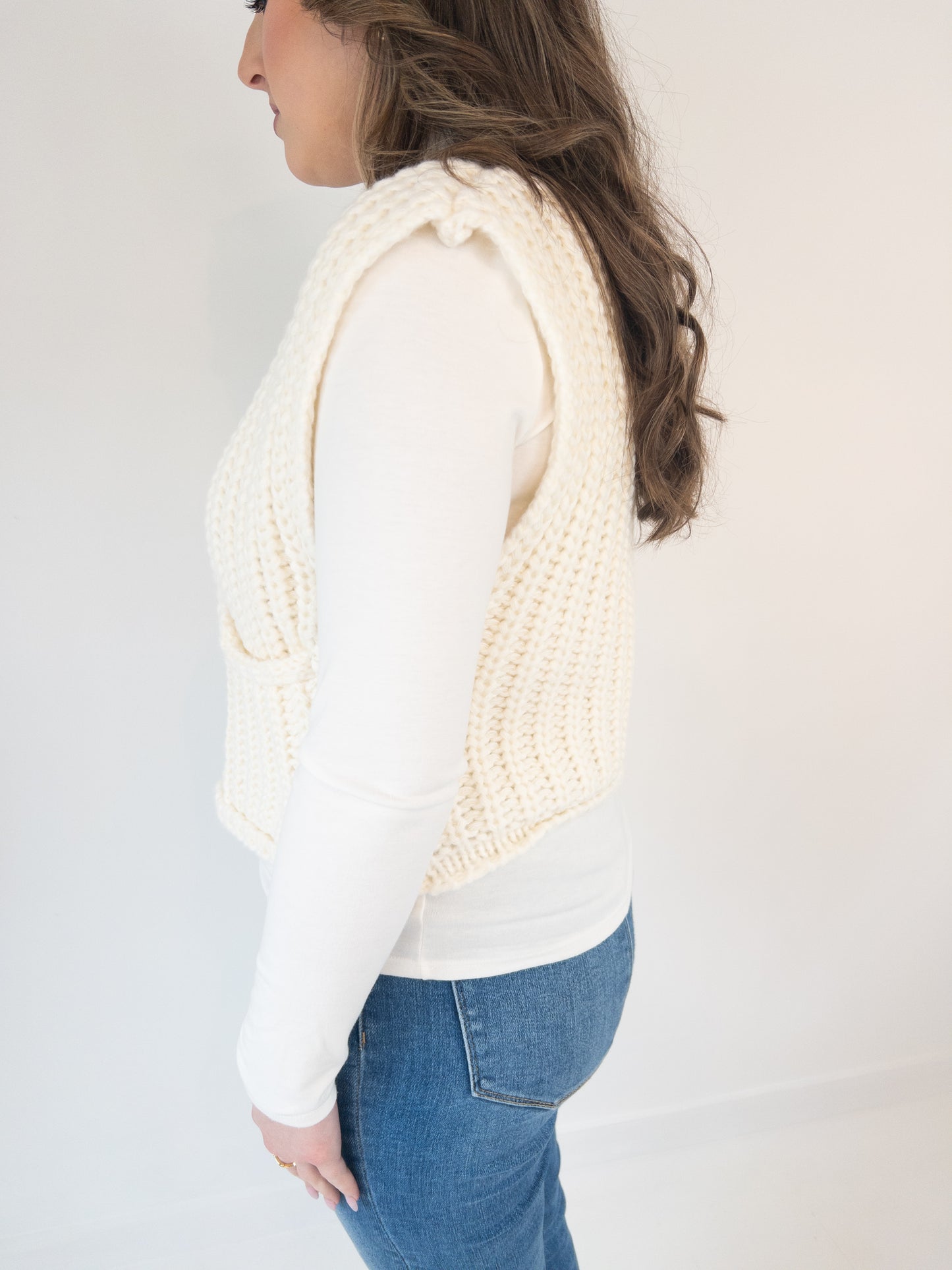 Ivory Chunky Vest