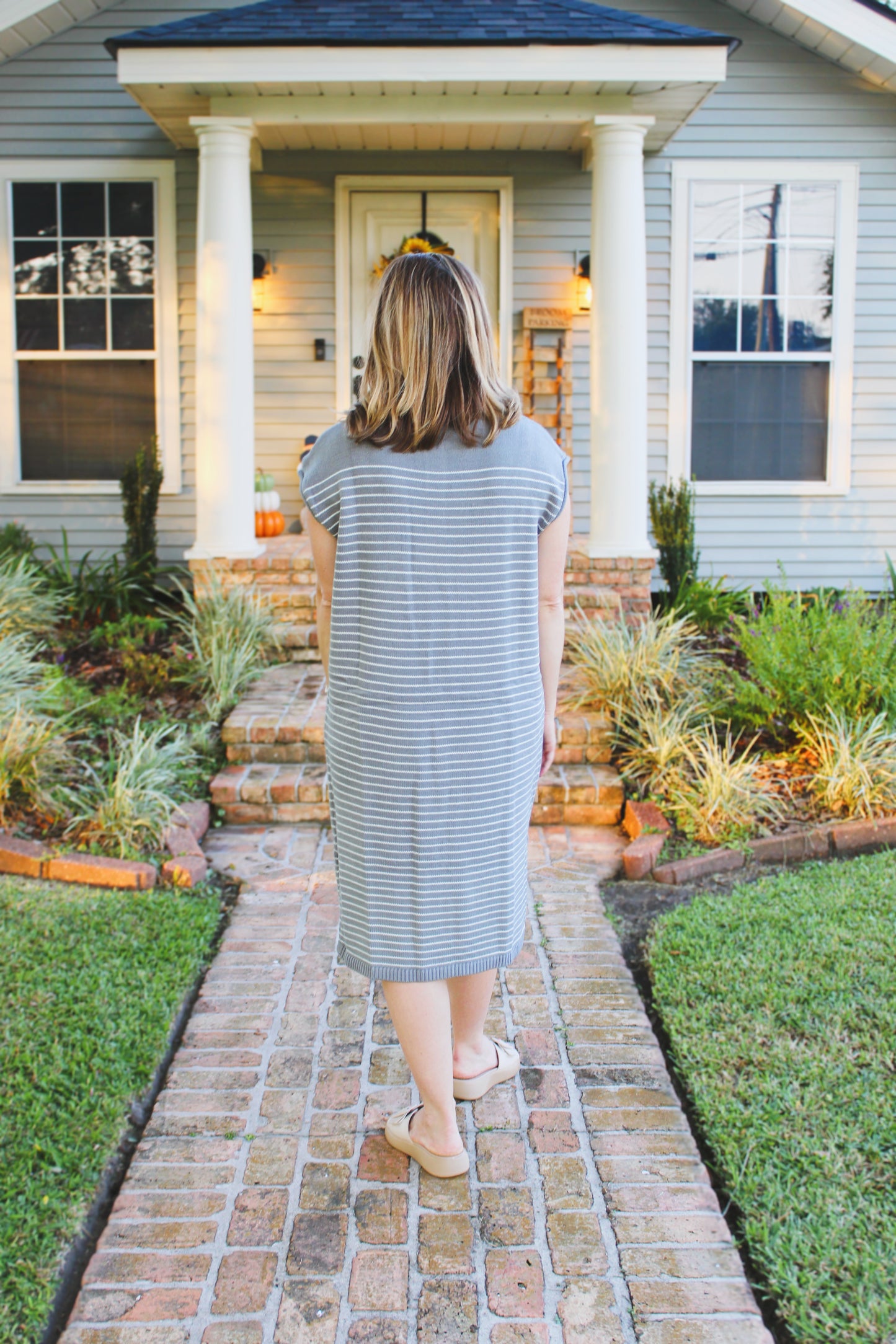 Light mint stripe dress
