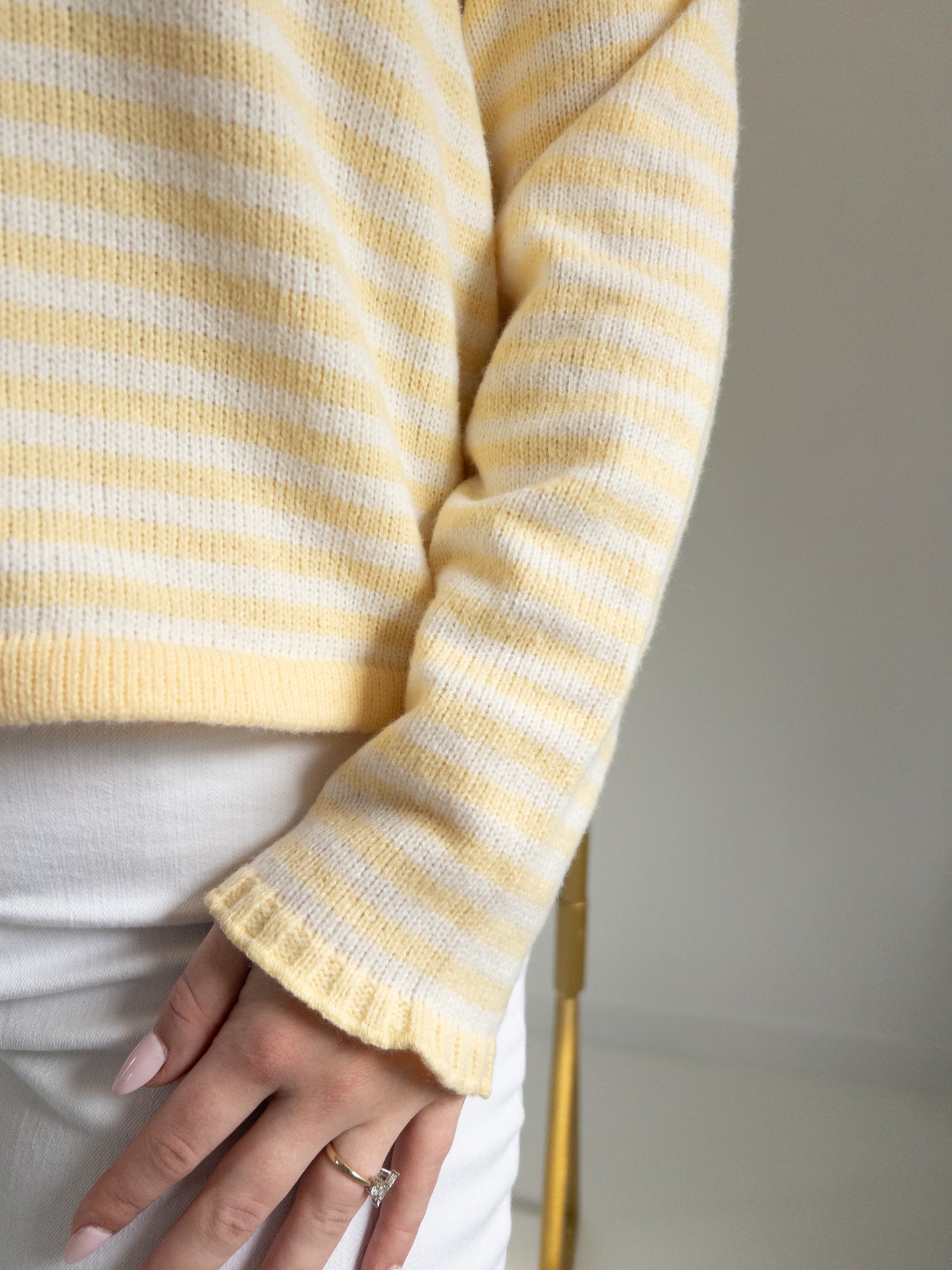 Lemon Stripe Cardigan