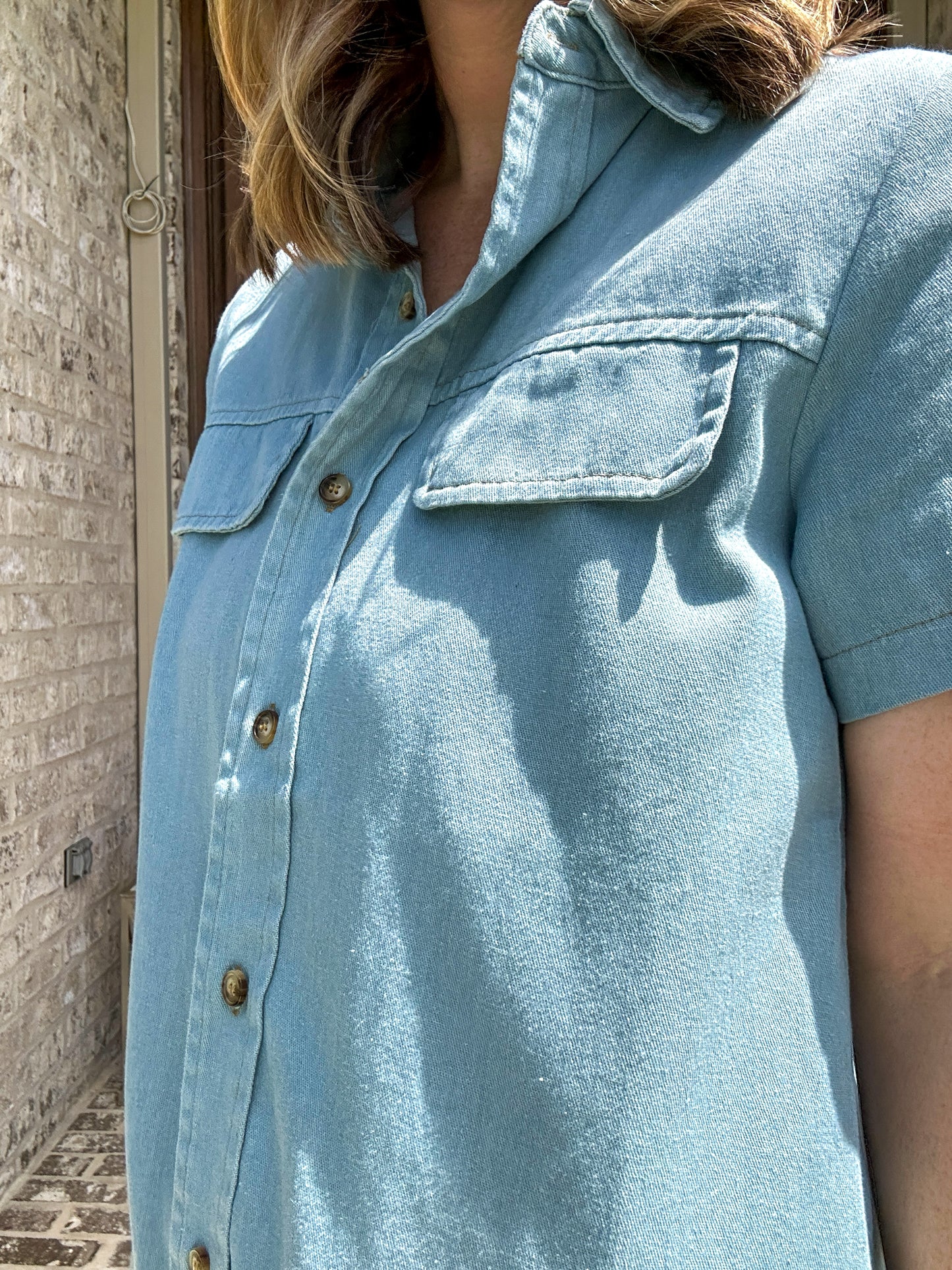 Classic Denim Midi Dress