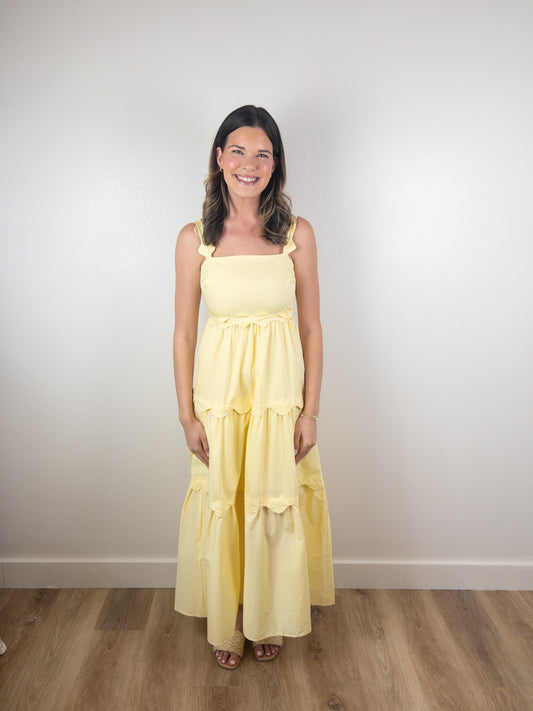 Yellow Scallop Midi