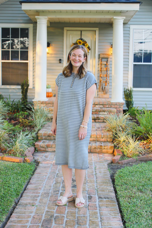 Light mint stripe dress