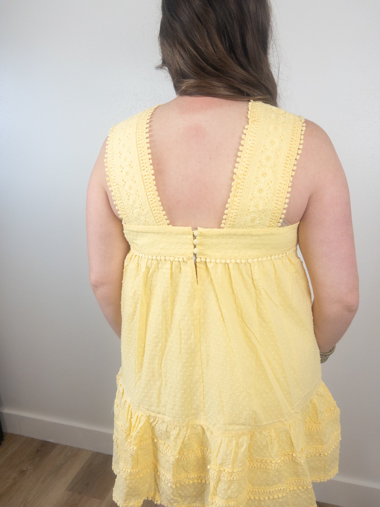 Lemon Dot Mini Dress
