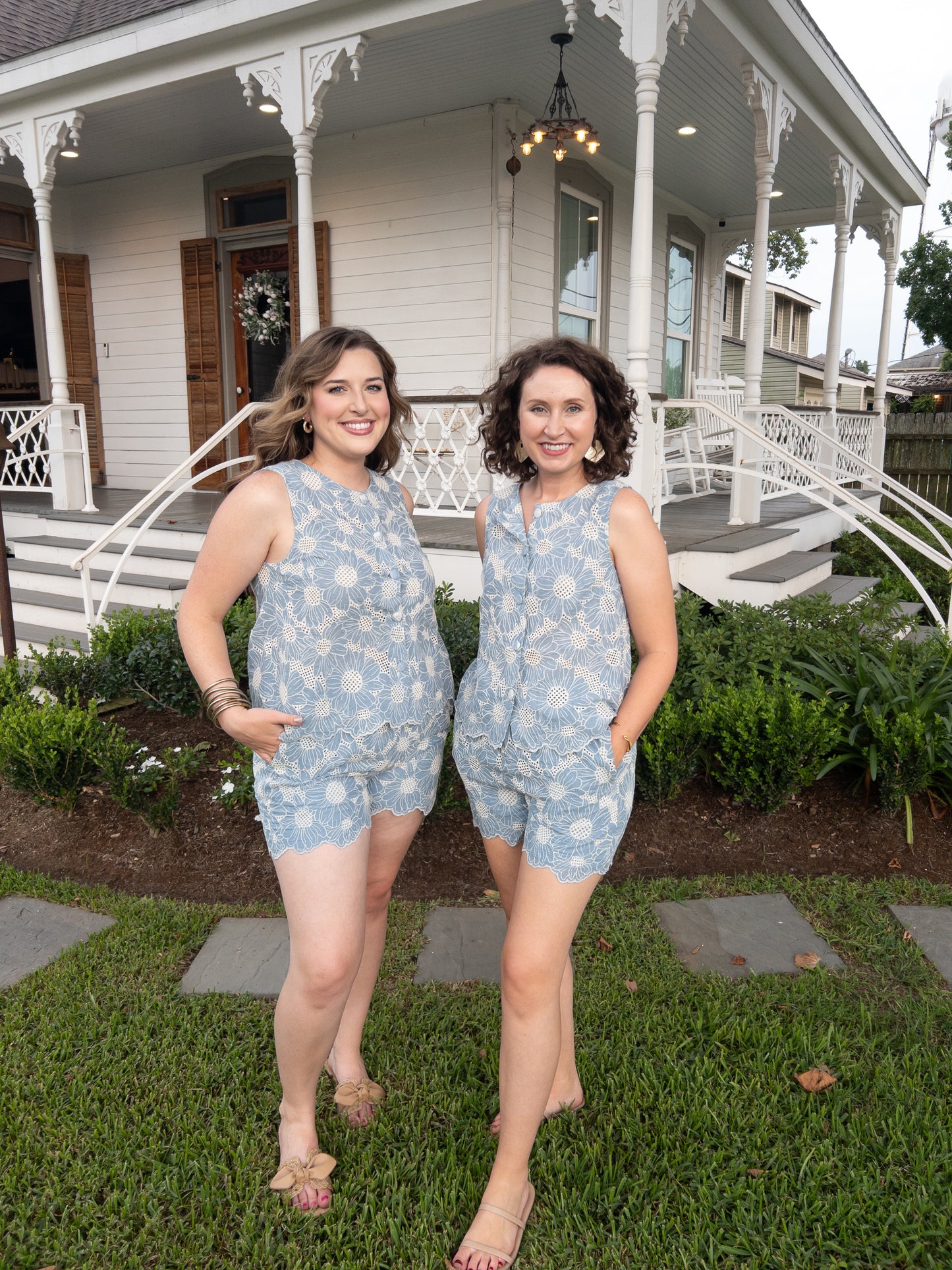 Blue Eyelet Set