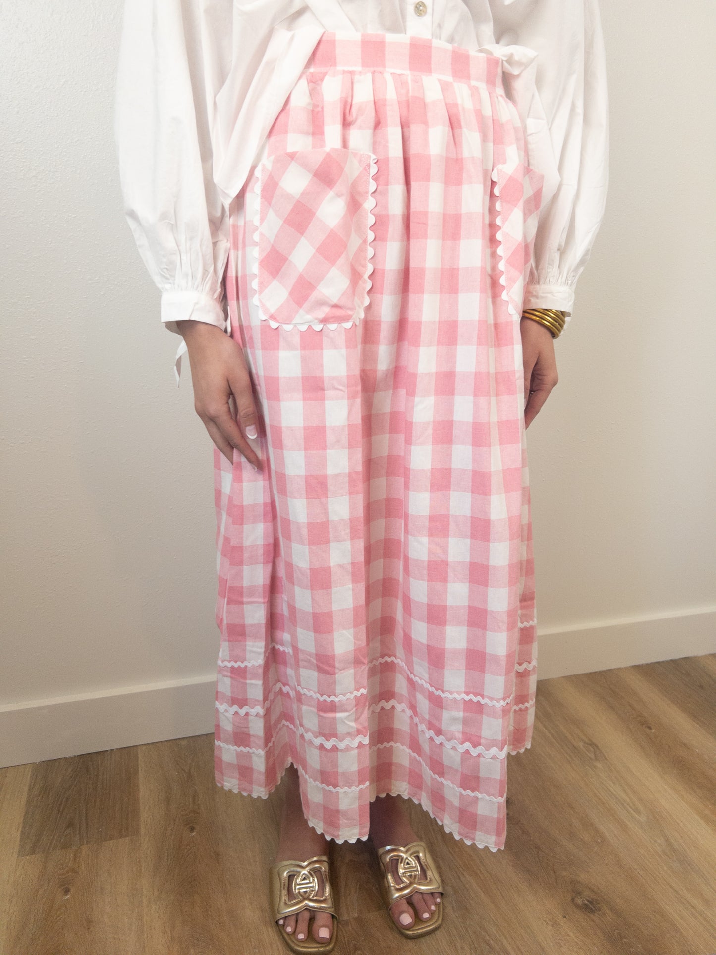 Pink Gingham Skirt