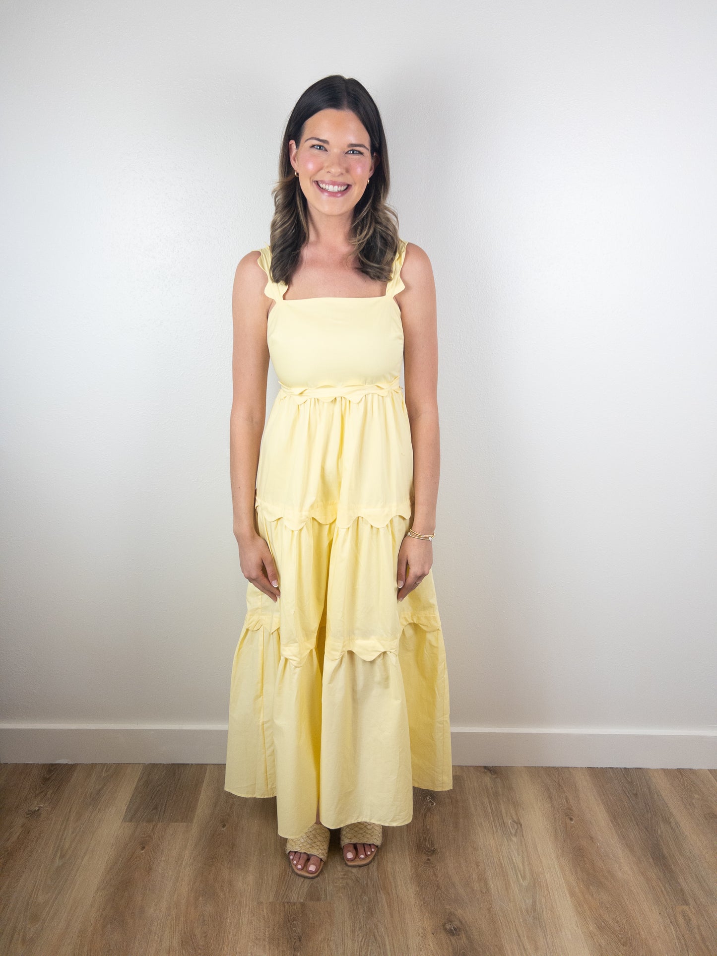 Yellow Scallop Midi