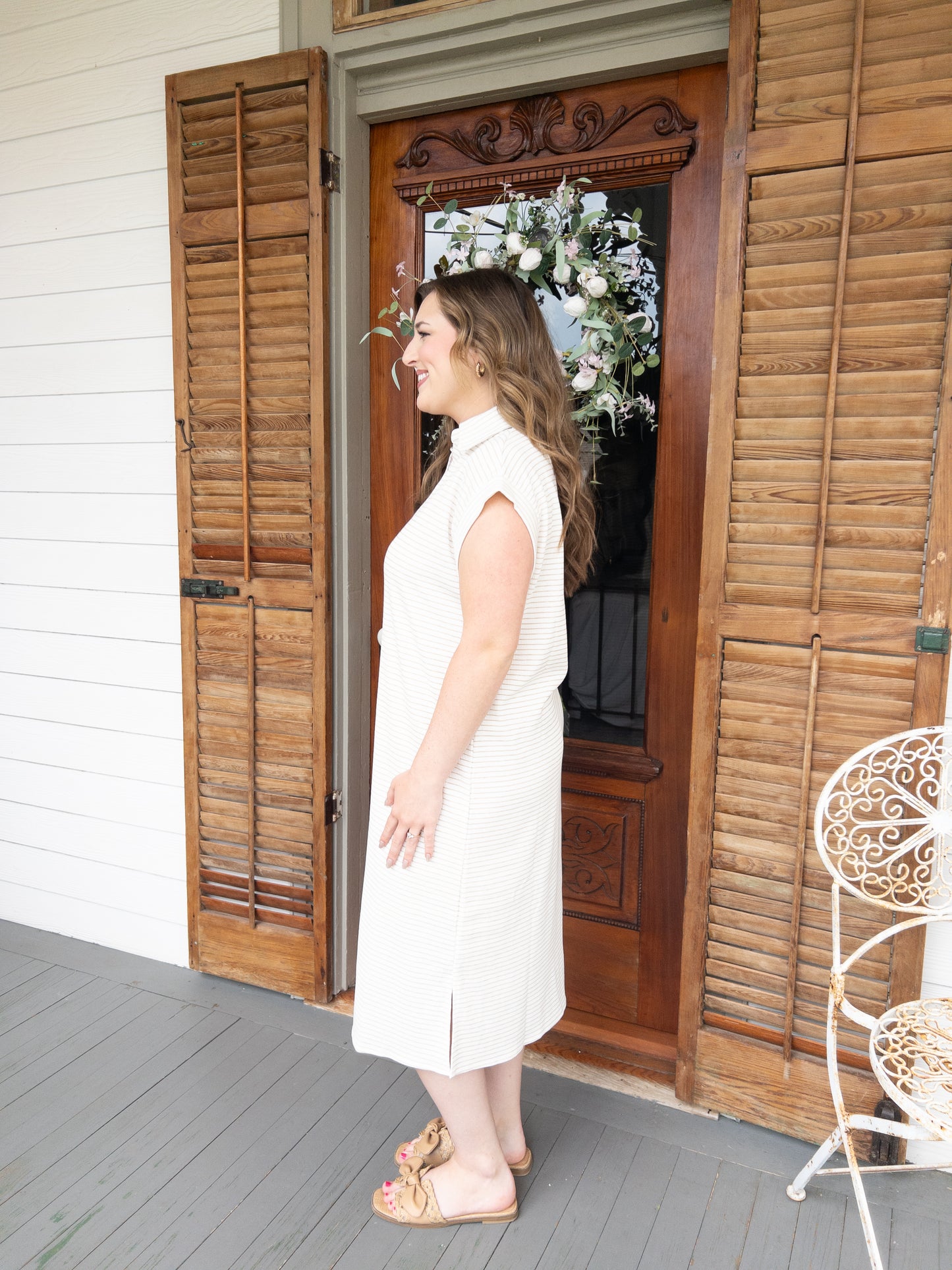 Neutral Stripe Dress