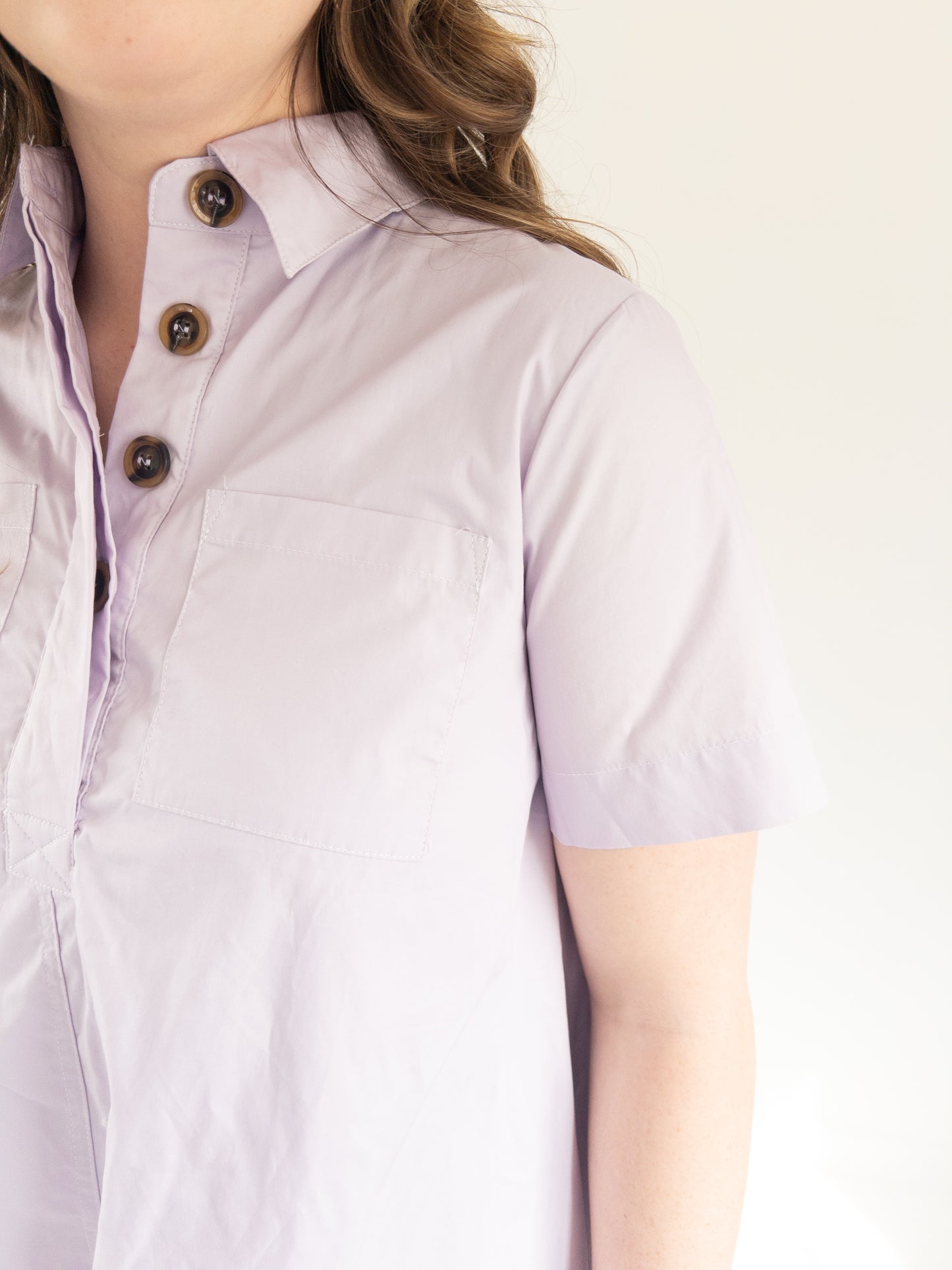 Lavendar Shirt Dress