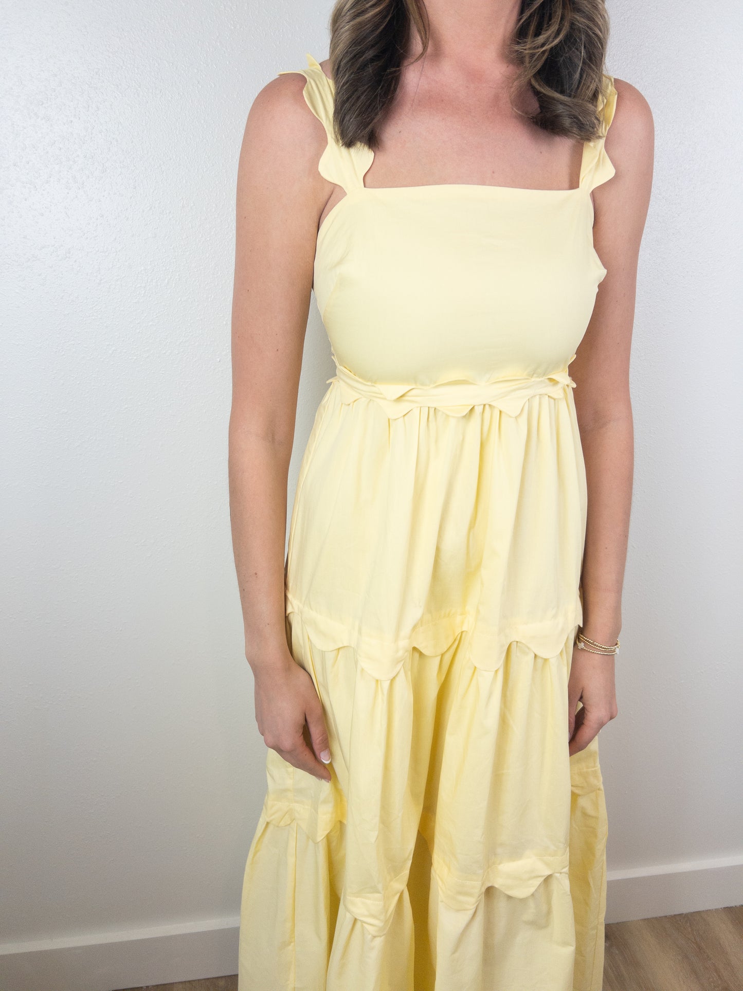 Yellow Scallop Midi