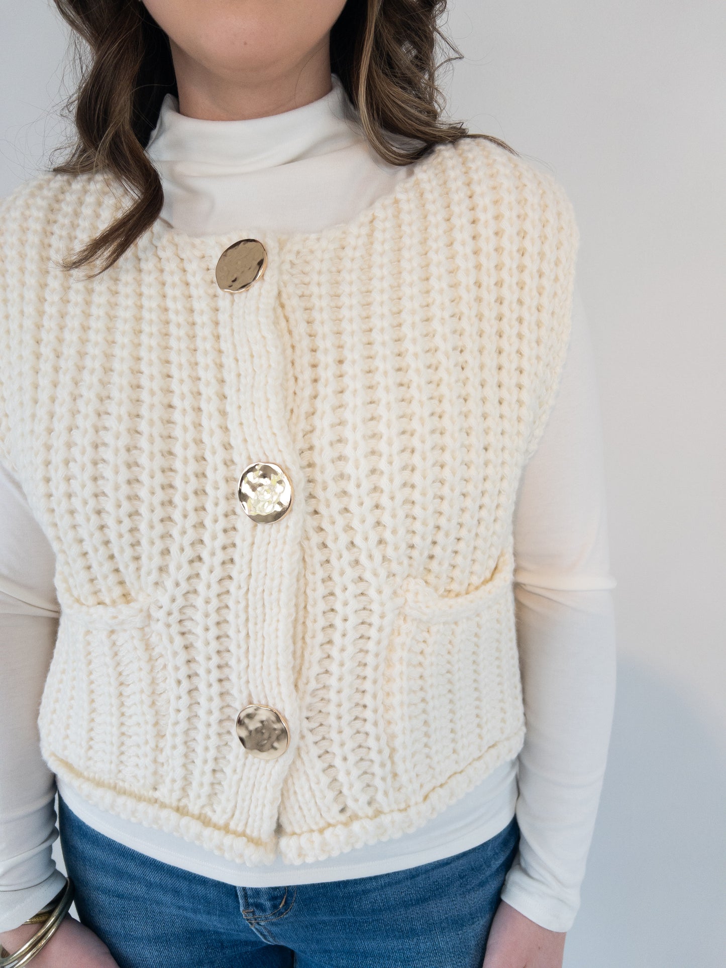 Ivory Chunky Vest