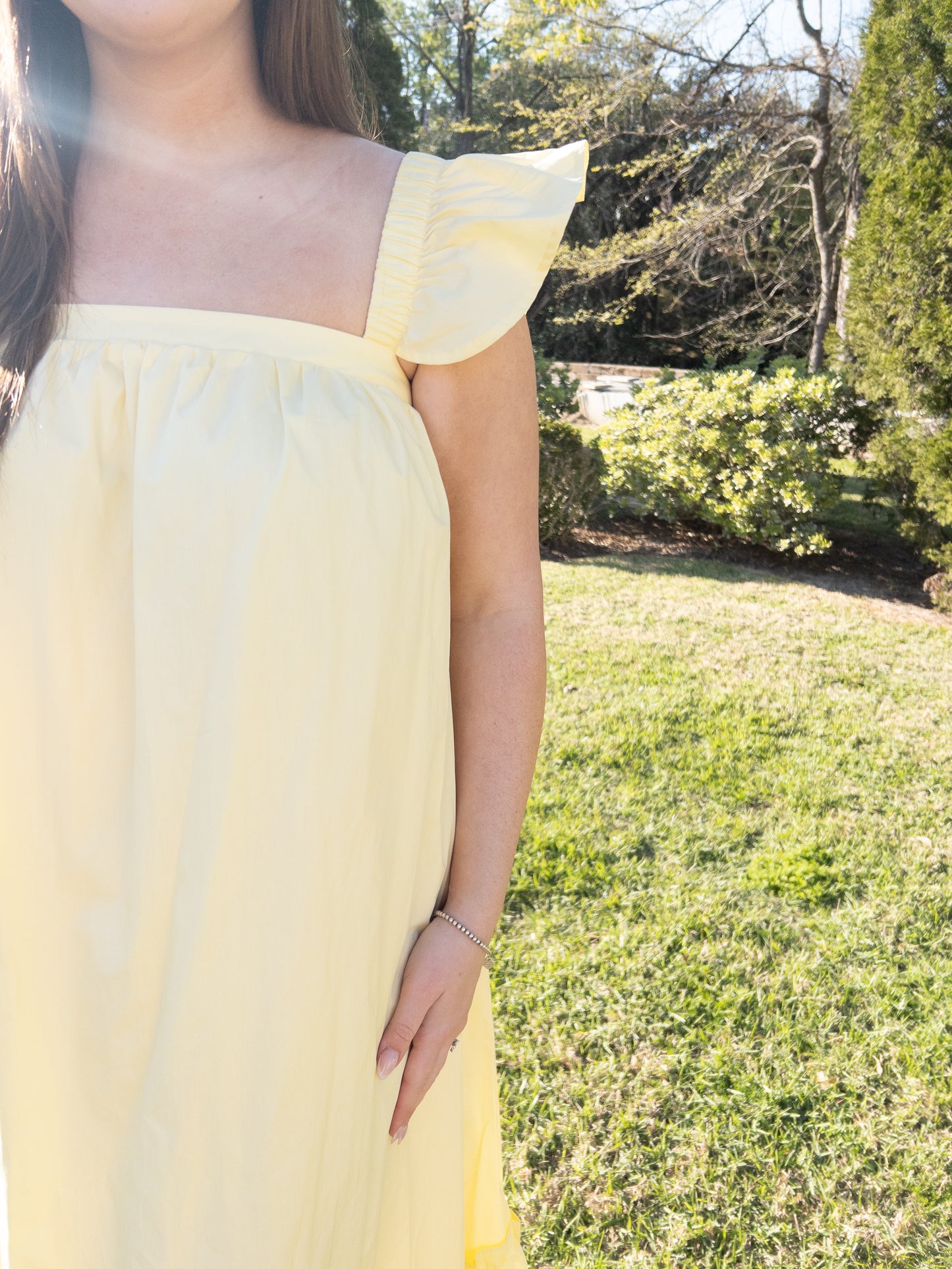 Butter yellow midi