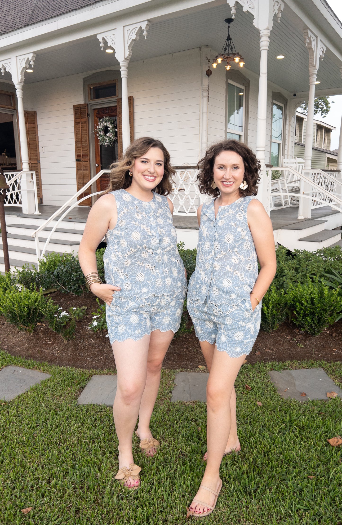 Blue Eyelet Set
