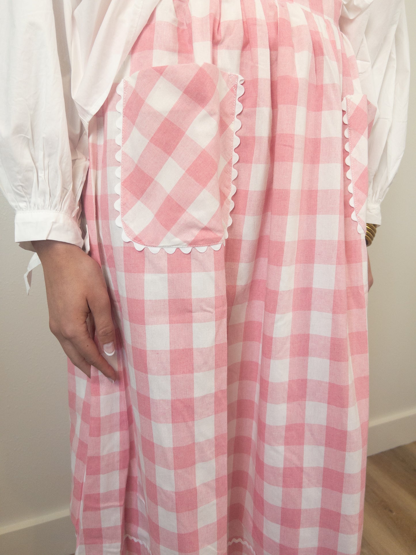 Pink Gingham Skirt