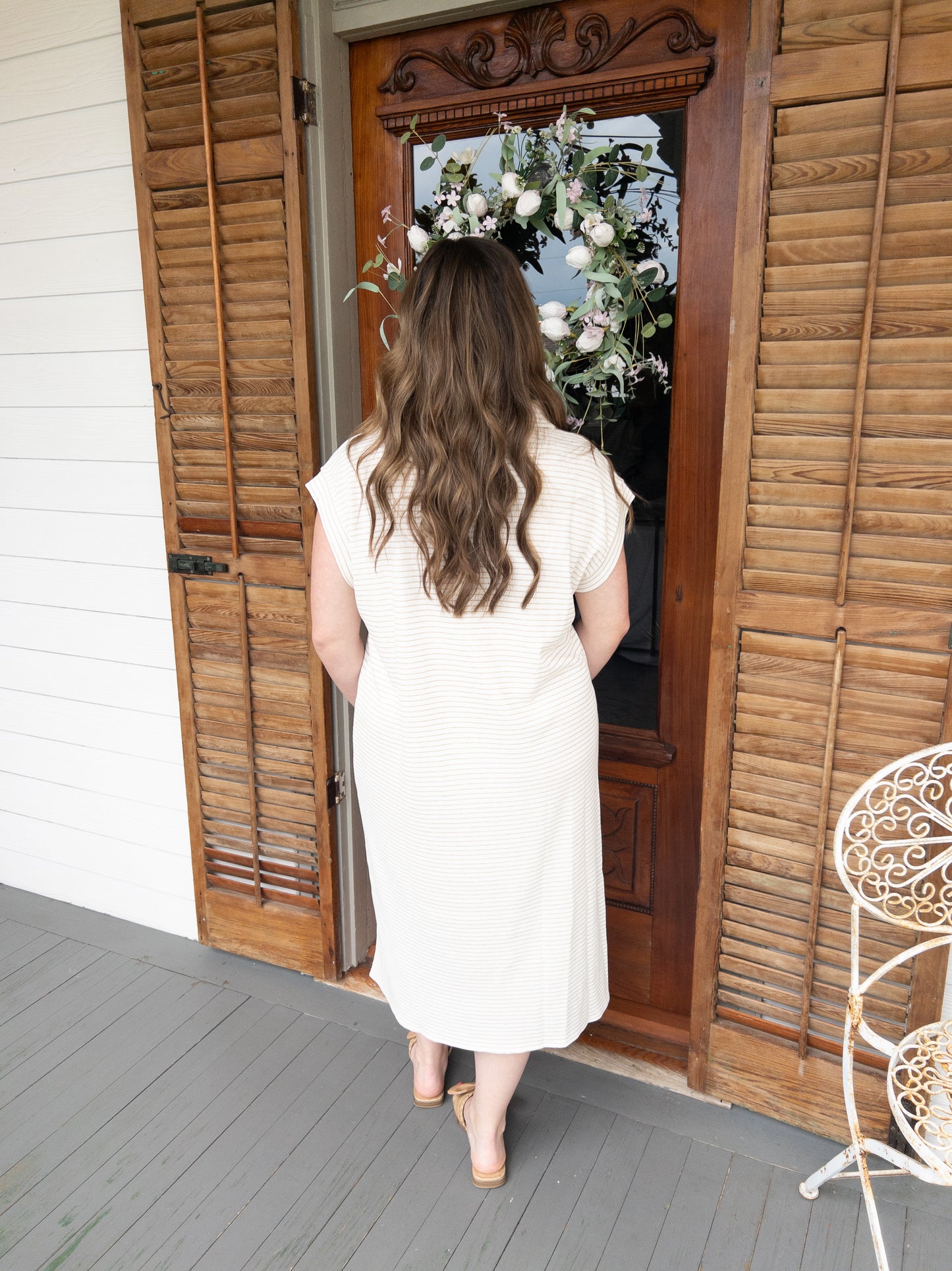 Neutral Stripe Dress
