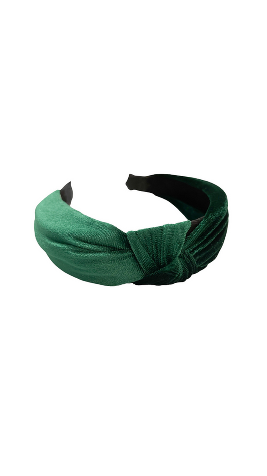 Velvet Green Headband
